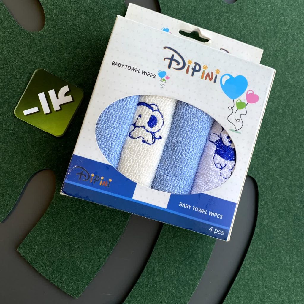 حوله دست و صورت نوزادی بسته 4 عددی DIPINI